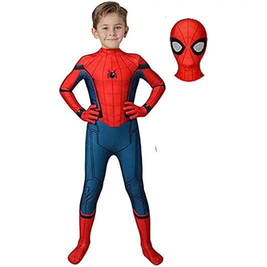 Spider-Man Cosplay Costume for Kids & Adults – Full Bodysuit with Mask