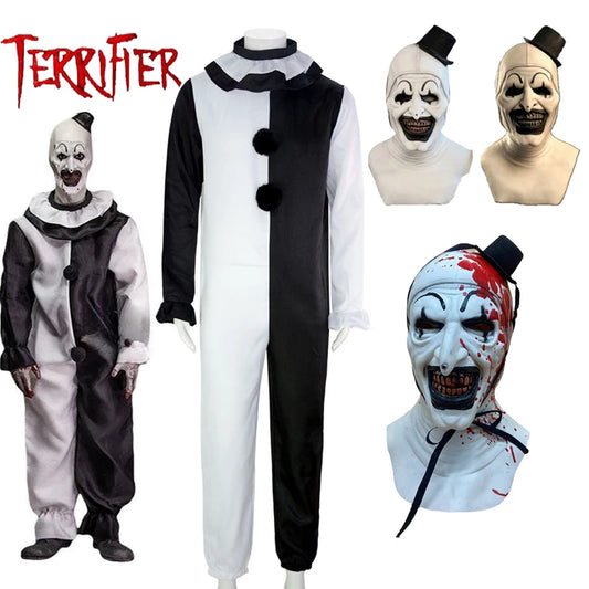 Art the Clown Halloween Costume – Terrifier Cosplay Jumpsuit & Mask
