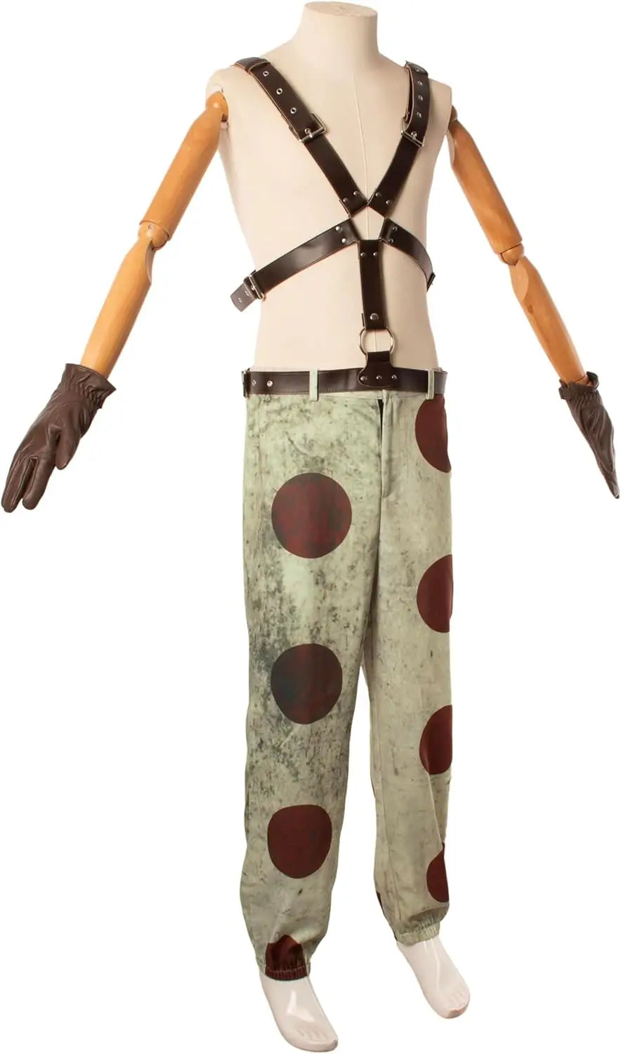 Fulujiacos Sweet Tooth Cosplay Costume Pants Belt Accessories Movie Twisted Cosplay Metal Men Role Playing Outfits Halloween