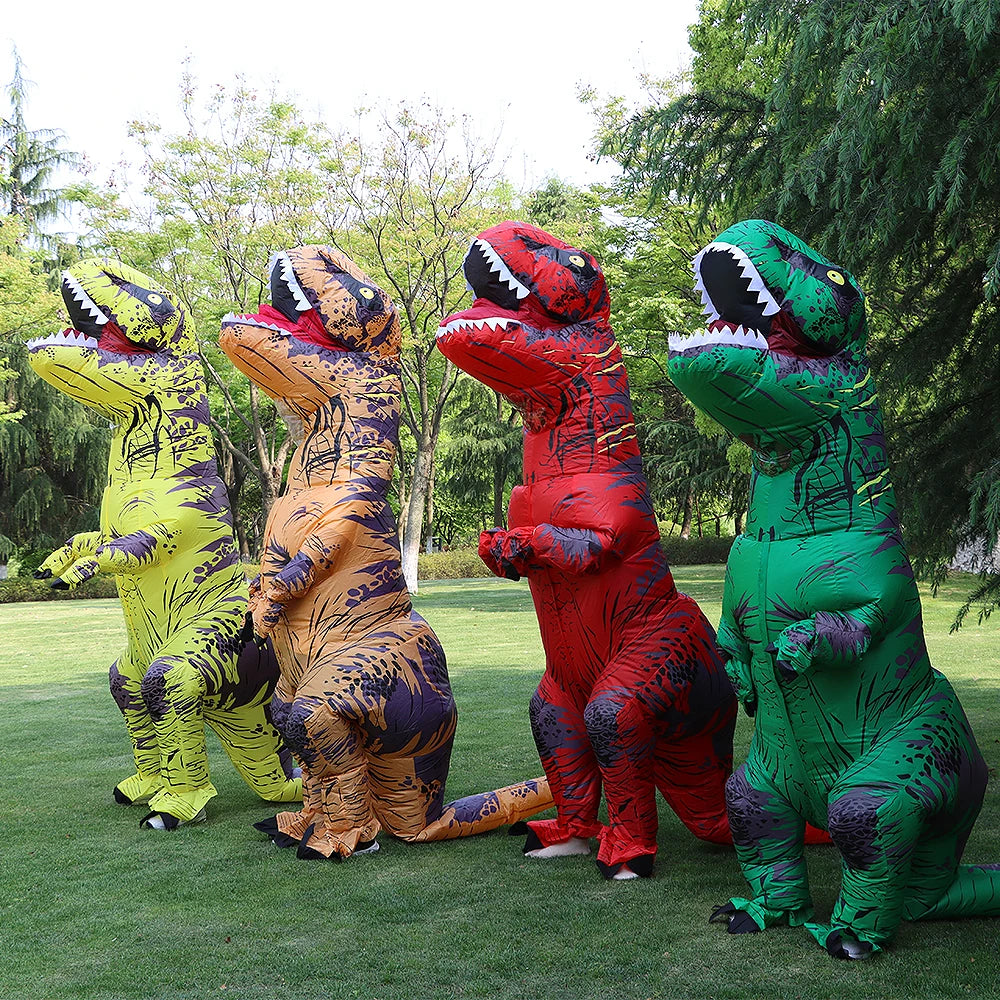 Inflatable T-Rex Dinosaur Costume – Adult & Kids (Fan Powered)