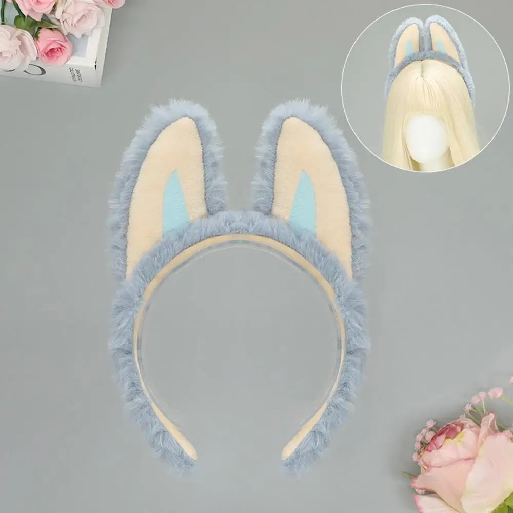 Ears Furry Fluffy Hairband Cartoon Hair Hoop Cute Plush Hairbands Cosplay Performance Props Headband Hair Accessories