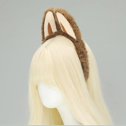 Ears Furry Fluffy Hairband Cartoon Hair Hoop Cute Plush Hairbands Cosplay Performance Props Headband Hair Accessories