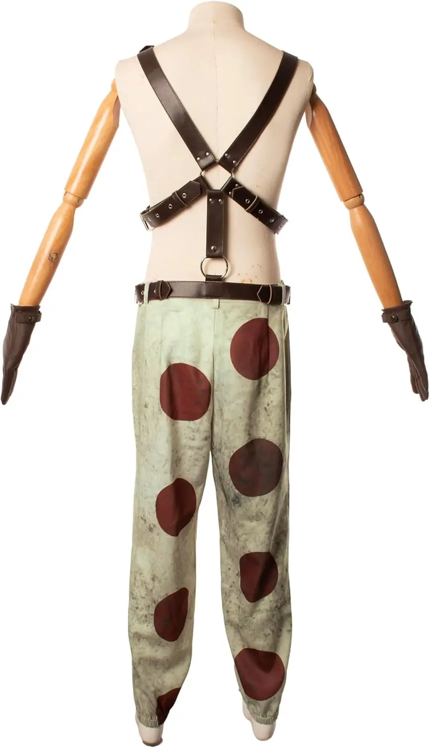 Fulujiacos Sweet Tooth Cosplay Costume Pants Belt Accessories Movie Twisted Cosplay Metal Men Role Playing Outfits Halloween