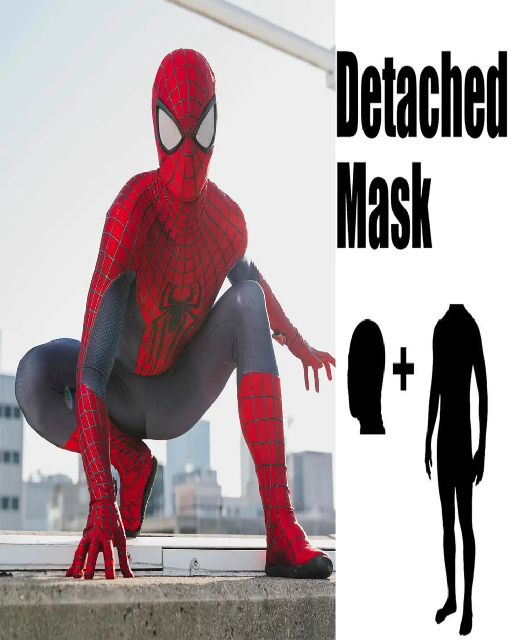 Halloween Men TASM Spidercosplay Costume Superhero Zentai Suit Adults  Boys Male Full Bodysuit Jumpsuit