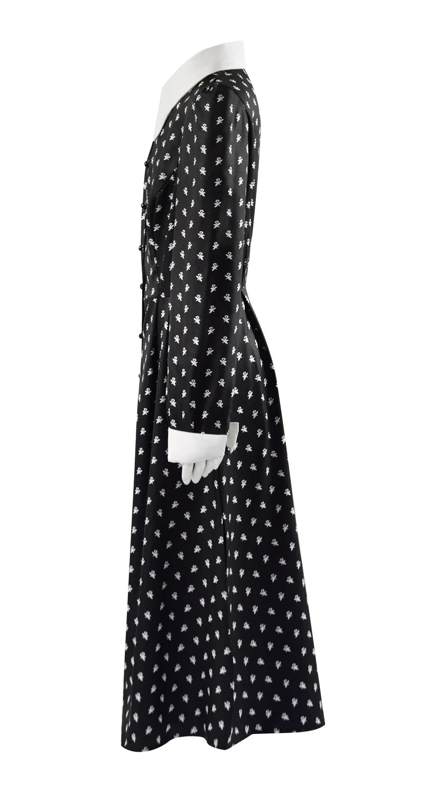 Movie Wednesday Addams Cosplay Costume Dress Outfits Halloween Carnival Suit 110-150 XS-3XL
