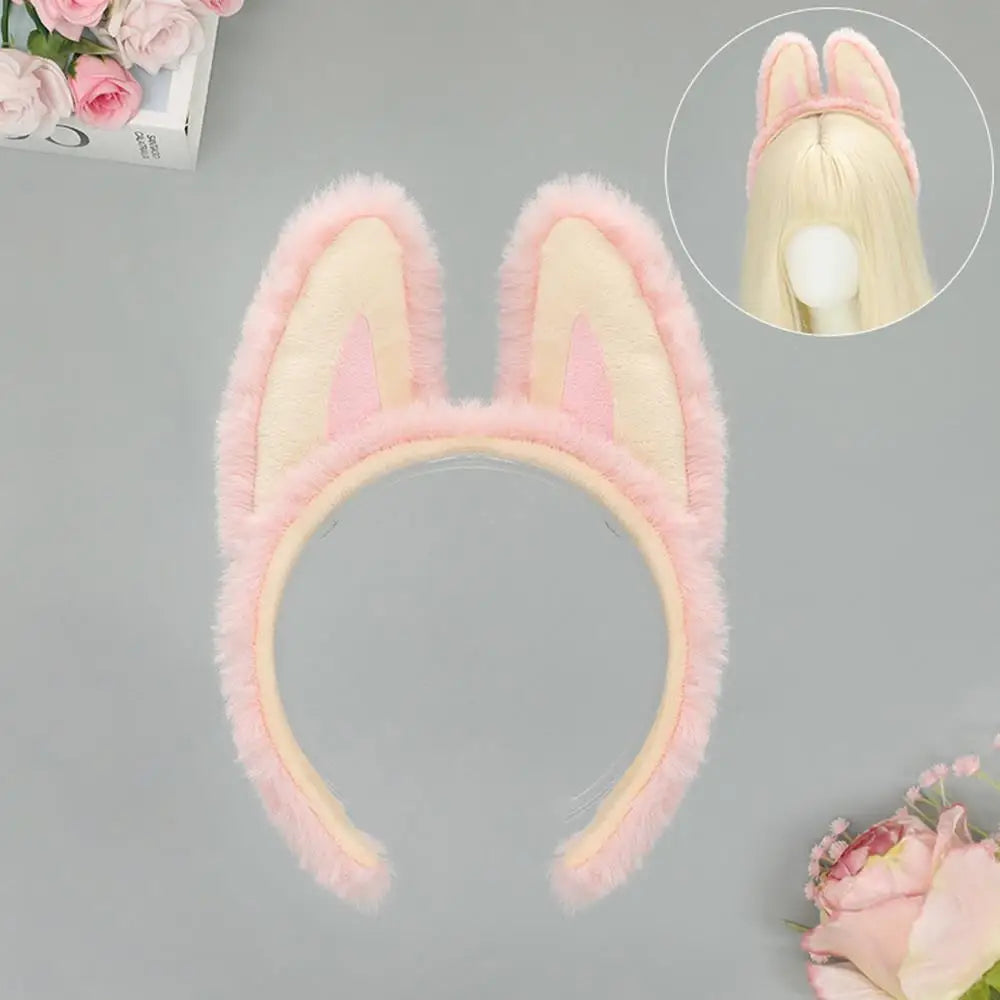 Ears Furry Fluffy Hairband Cartoon Hair Hoop Cute Plush Hairbands Cosplay Performance Props Headband Hair Accessories