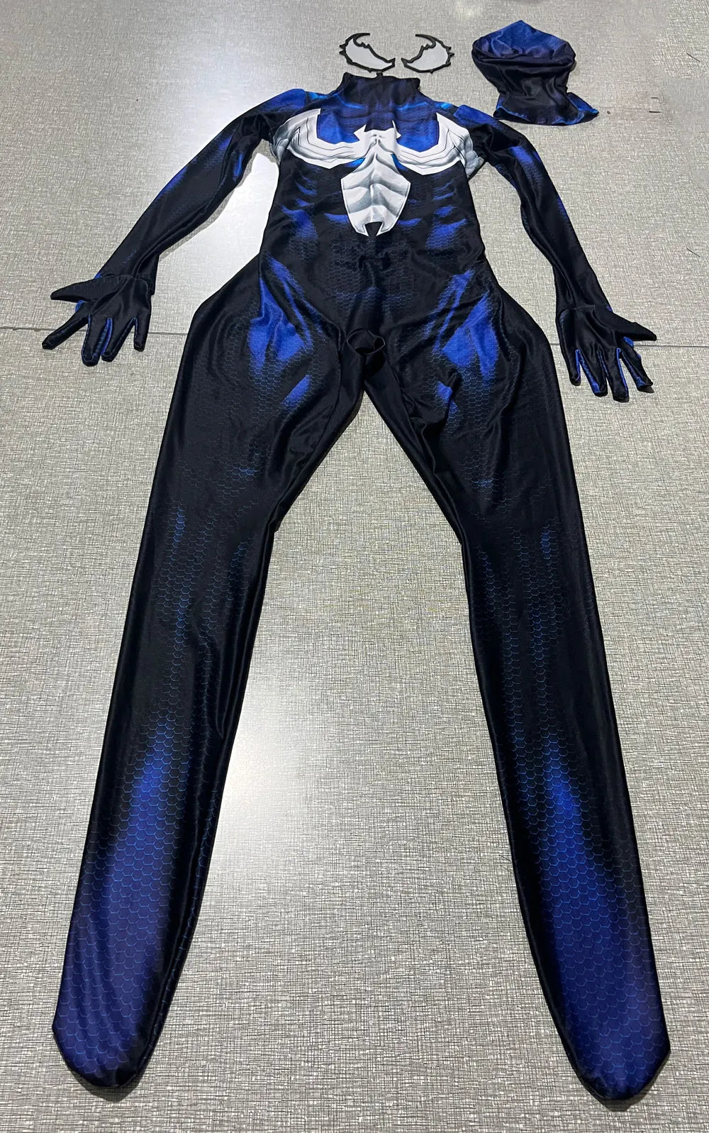 Men Spider 2 Venom Cosplay Costume Halloween Zentai Spiderman Bodysuit Adults Party Suit