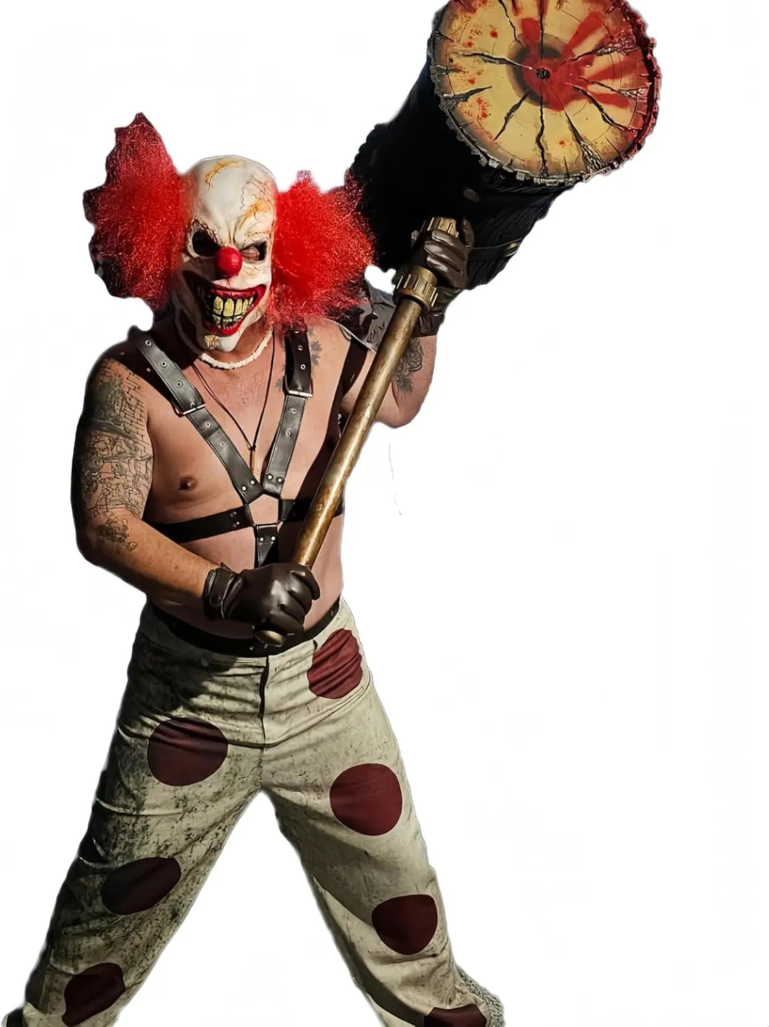 Fulujiacos Sweet Tooth Cosplay Costume Pants Belt Accessories Movie Twisted Cosplay Metal Men Role Playing Outfits Halloween
